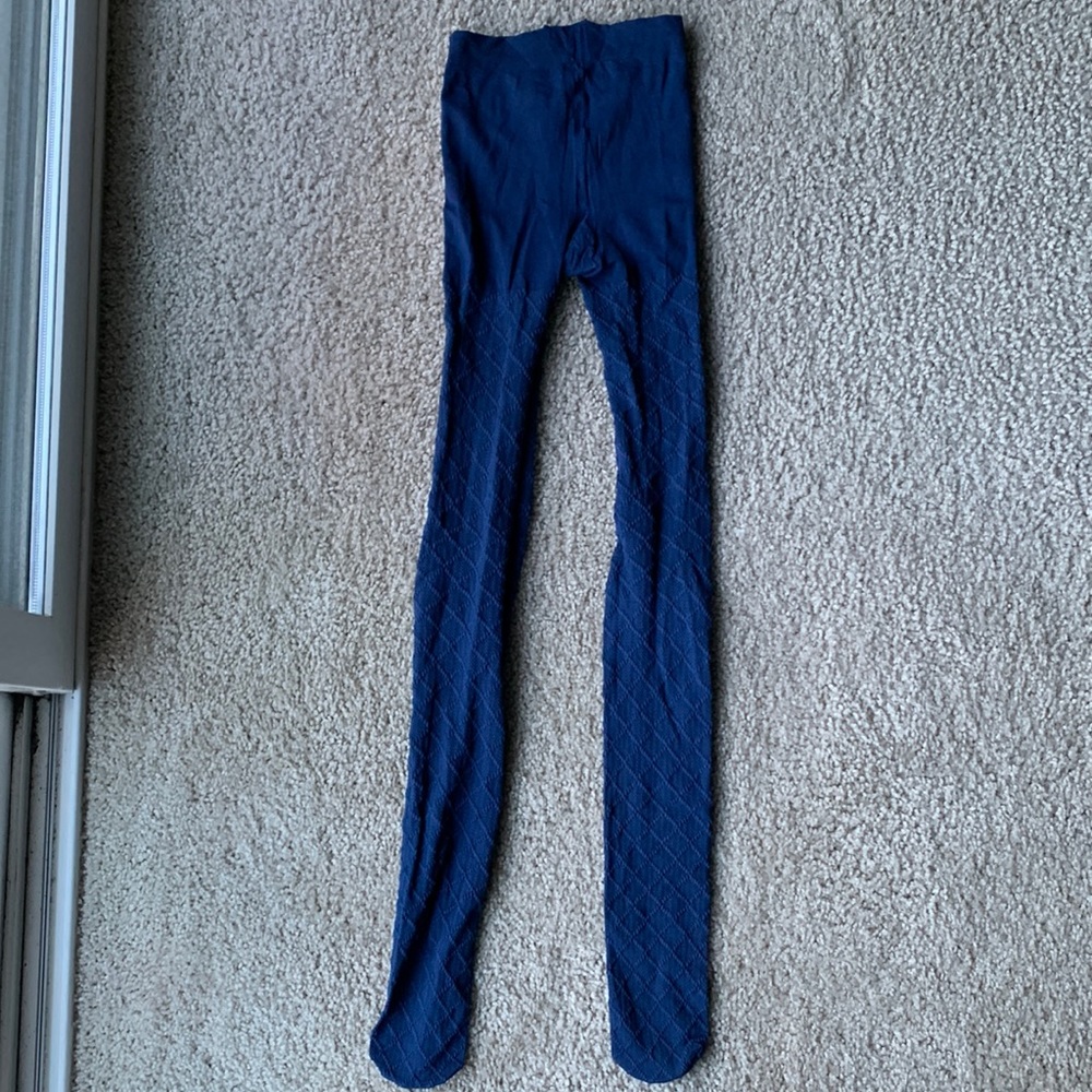 Blue leggings with mesh small size